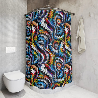 Vortex Spectrum Shower Curtain