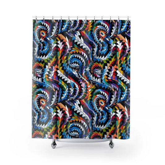 Vortex Spectrum Shower Curtain